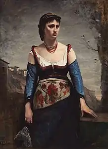 Jean-Baptiste Corot, Portrait d'Agostina Segatori (1866), New York, collection particulière.