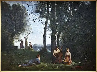 Le Concert champêtre, huile sur toile, Jean-Baptiste Corot (1857)