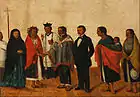 La procession du Corpus Christi à Lima, peinture anonyme v. 1860, musée d'Art de Lima.