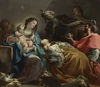 Corrado Giaquinto, Adoration des mages, 1725