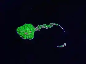 L'île Caballo, au sud de l'île Corregidor