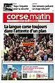 La une du quotidien Corse-Matin, le 19 juin 2023.