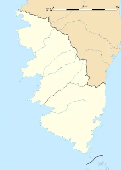 Voir sur la carte administrative de la Corse-du-Sud