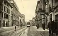 Corso Cavour sur une photo d'époque. A noter le tramway qui n'existe plus.