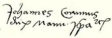 signature de Jean Corvin