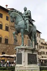 Statue équestre de Cosme Ier de Médicis, Florence, Piazza della Signoria.