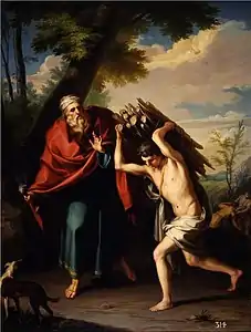 Abraham e Isaac camino del sacrificio de Cosme de Acuña (1781, Académie royale des beaux-arts de San Fernando, Madrid).