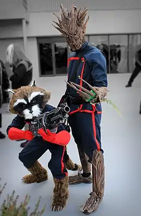 Cosplays de Rocket Raccoon et Groot