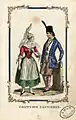 Costumes cauchois vers 1840