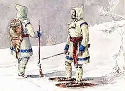 Costume d'hiver des Indiens de Lorette