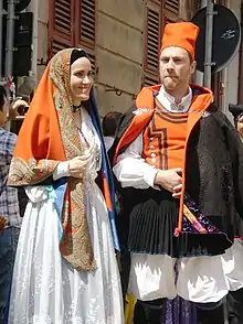 Costume traditionnel de Cagliari.