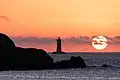 Coucher de soleil sur le phare du Four.