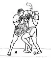 Attaque semi-circulaire descendante (Semi-circular-elbow strike)