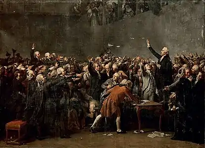 Le Serment du Jeu de Paume, 20 juin 1789, Auguste Couder (musée de la Révolution française).