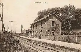 La station du chemin de fer au début du XXe siècle.