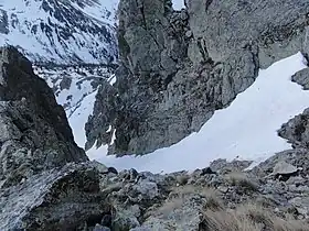 Couloir en face est du Pélago, dit « couloir Berhault/Brizzi ».