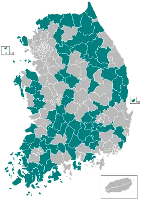 Image illustrative de l’article Liste des districts de Corée du Sud
