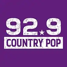 Description de l'image Country Pop 92.9 logo.jpg.