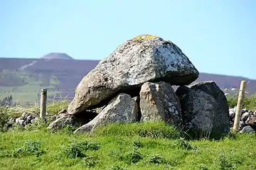 Le dolmen 13 de Carrowmore, passage de tombe du néolitique de l'Irlande. Septembre 2019.