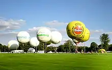 Course de ballon à gaz