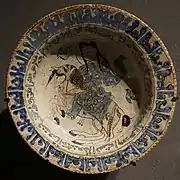 Coupe au fauconnier à cheval, début du XIIIe siècle, Musée du Louvre.