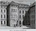 Cour intérieure de la prison de la Force en 1840