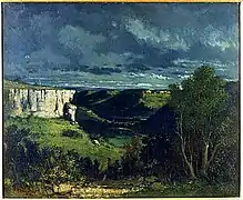 La Vallée de la Loue par temps d’orage, 1849.