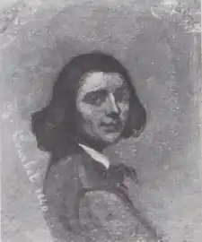 portrait de Courbet par lui-meme (1840).