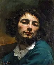 Gustave Courbet, Autoportrait à la pipe, 1849.