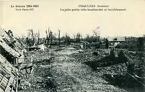 Chaulnes en 1915.