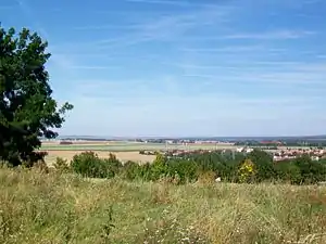 Vue sur les nouveaux  quartiers de Courdimanche.