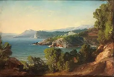 Vue des environs de Toulon, 1861Musée Ingres de Montauban.
