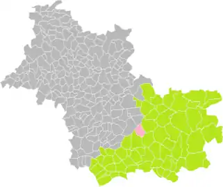 Courmemin dans l'arrondissement de Romorantin-Lanthenay en 2016.