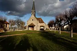 L'église sous la tempête