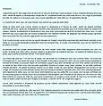 Courrier adressé par Armand Peltzer à Guillaume Bernays le 15 octobre 1881. Guillaume Bernays la retourna à l'expéditeur sans la lire.