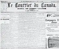 Image illustrative de l’article Le Courrier du Canada