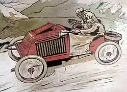 Course Paris-Vienne 1902, Marcel Renault et René Vauthier.
