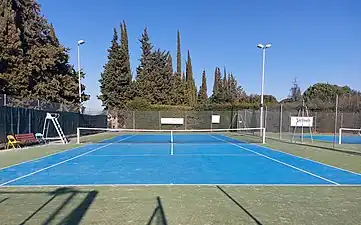 L'un des courts du « Tennis Club du Lauragais ».