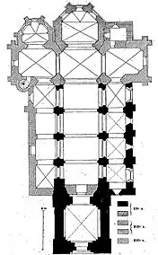 Plan de l'égliseCongrès archéologique de France, 1911