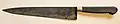 Couteau de cuisine, lame 22 cm, vers 1920.