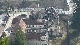 Vue en hauteur du domaine du Breuil en 2016.