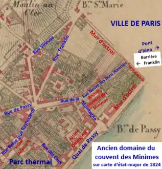 1824 : rue des Bons Hommes.