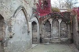 Vue des ruines du couvent des jacobins.