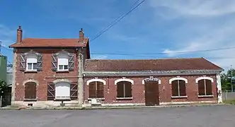 La petite gare de Couvron, côté cour.