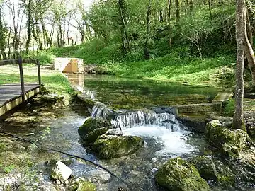 La source du Couderc en bordure du Couzeau.