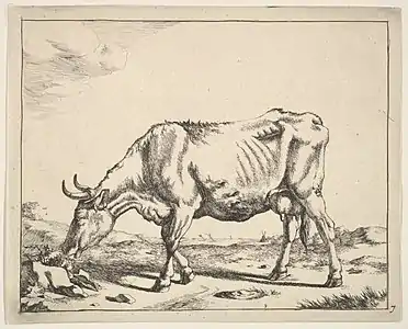 Vache, d'après Paulus Potter