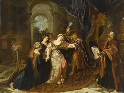 L'Évanouissement d'Esther (vers 1704)musée du Louvre.