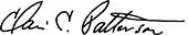signature de Clair Patterson