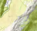 Carte topographique générale du crêt de la Neige.