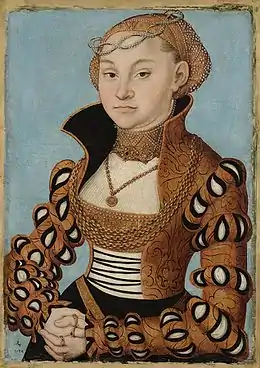 Portrait d'une noble dame saxonne, 1534, Lyon
